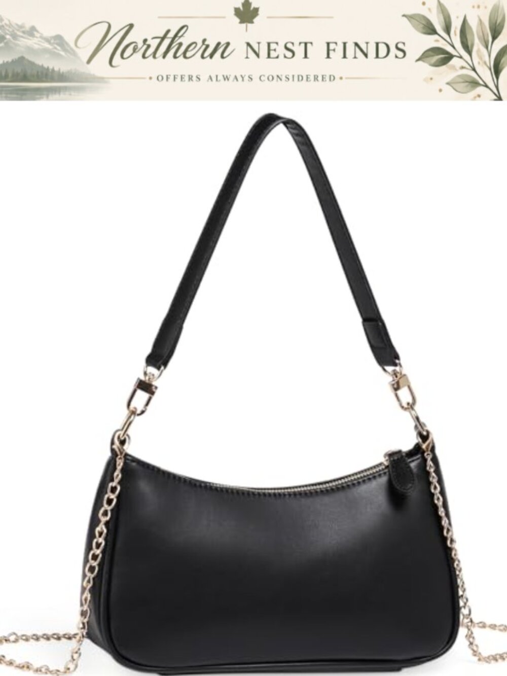 Vegan Leather Hobo Shoulder Bag Crossbody Clutch Tote Purse